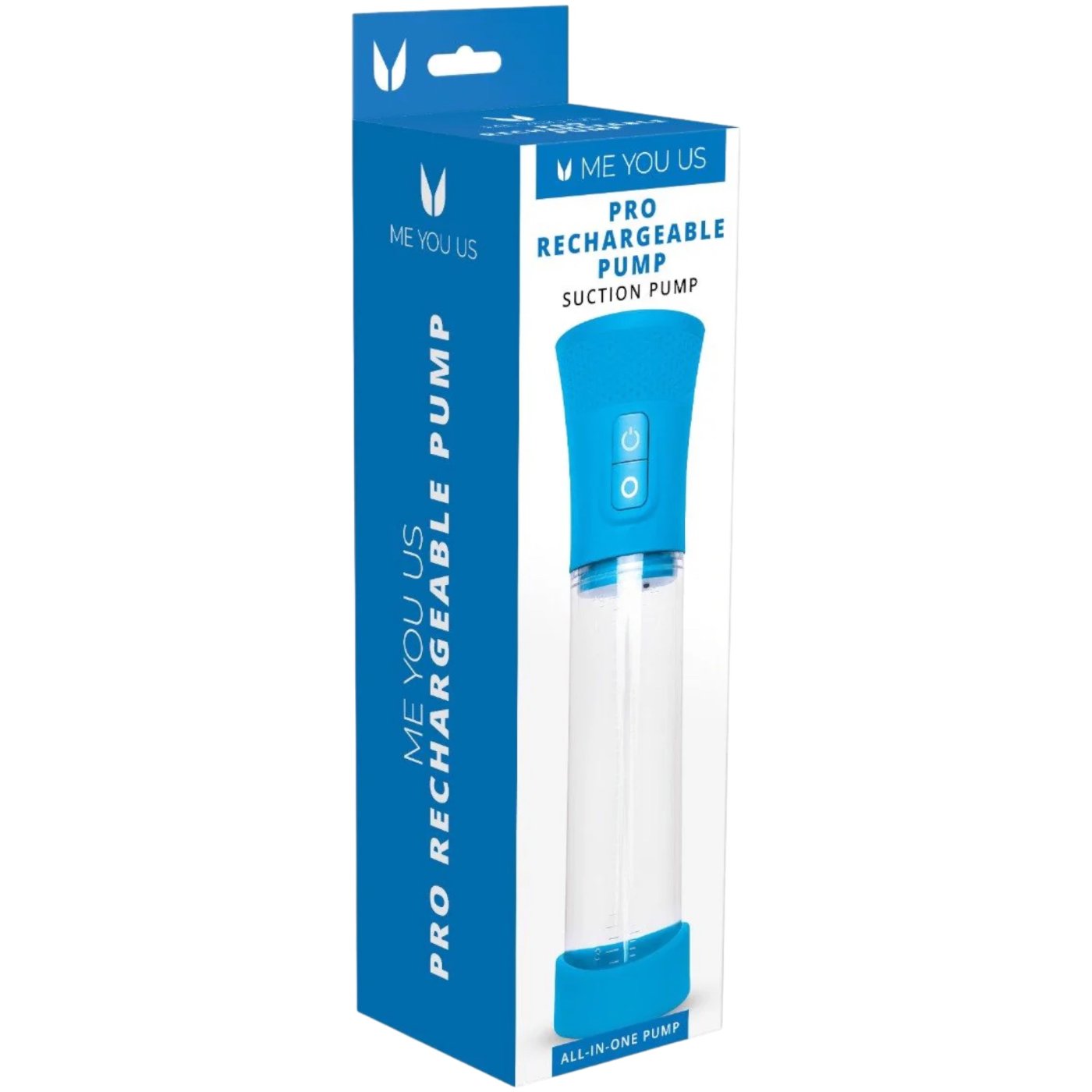Me You Us Pro Rechargeable Suction Penis Pump Clear