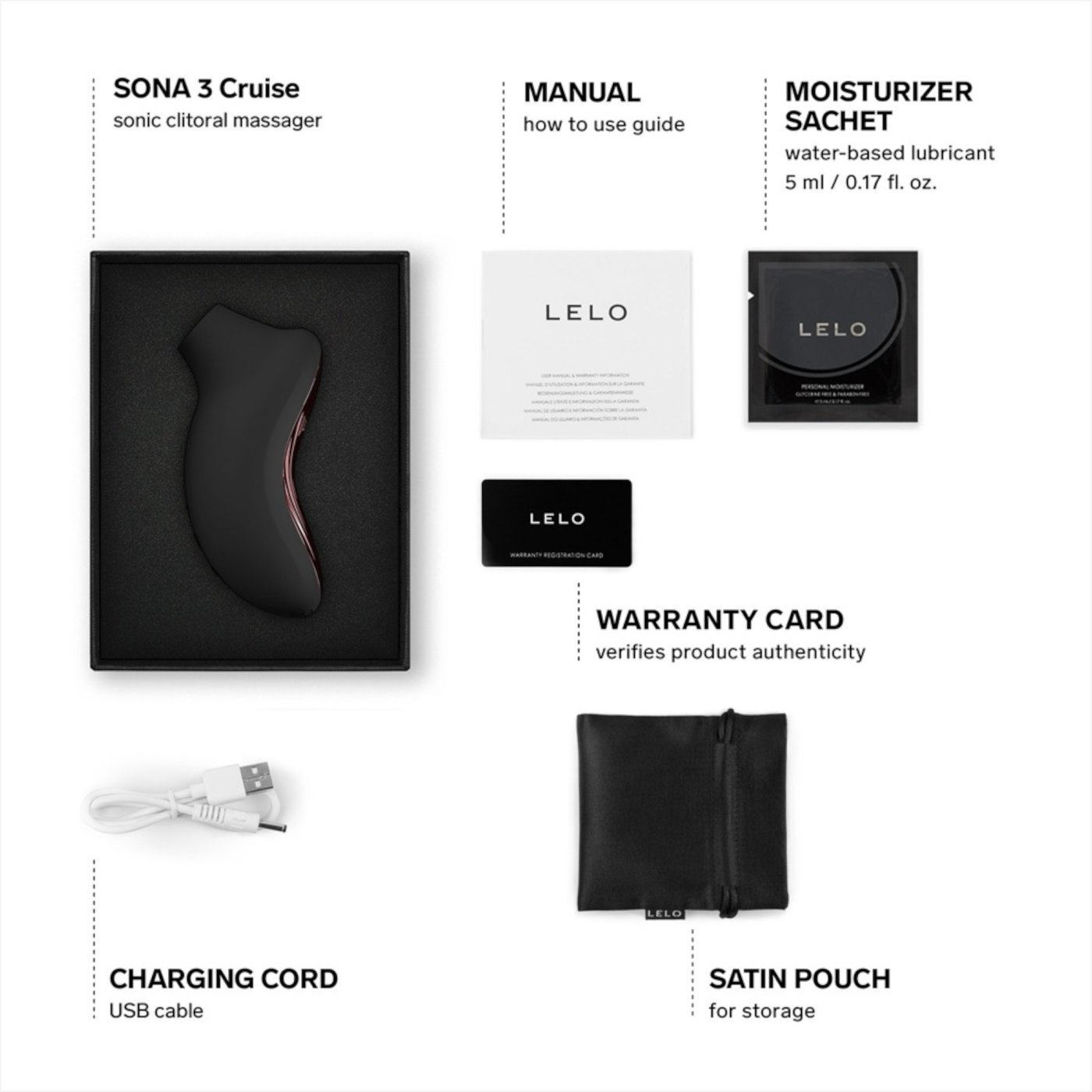 Lelo Sona 3 Cruise SenSonic App Controlled Clitoral Stimulator