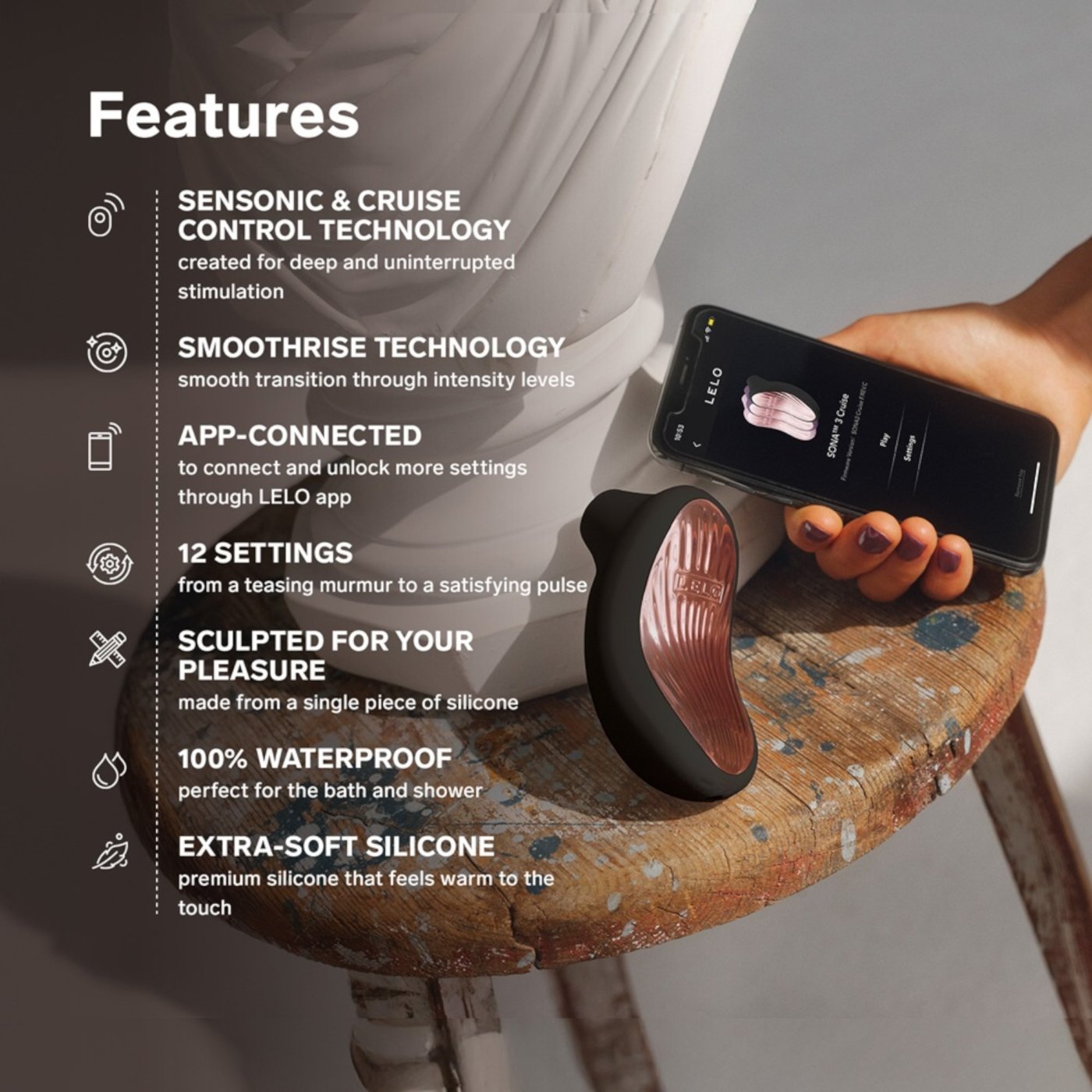 Lelo Sona 3 Cruise SenSonic App Controlled Clitoral Stimulator