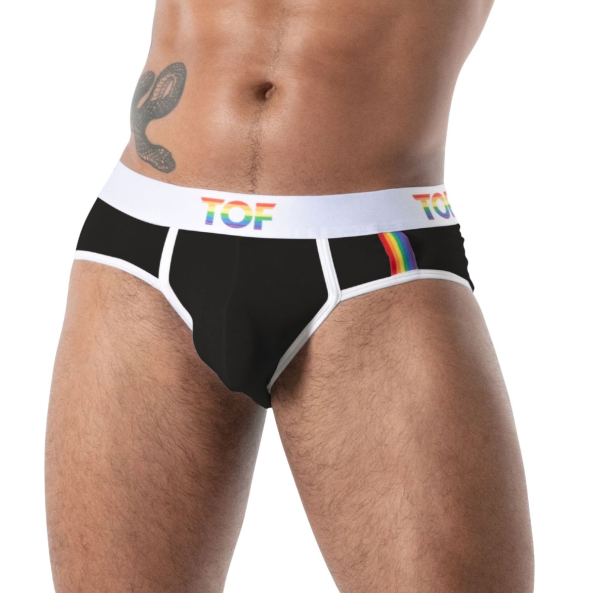 TOF Paris Pride Joyful Brief, XL, Black