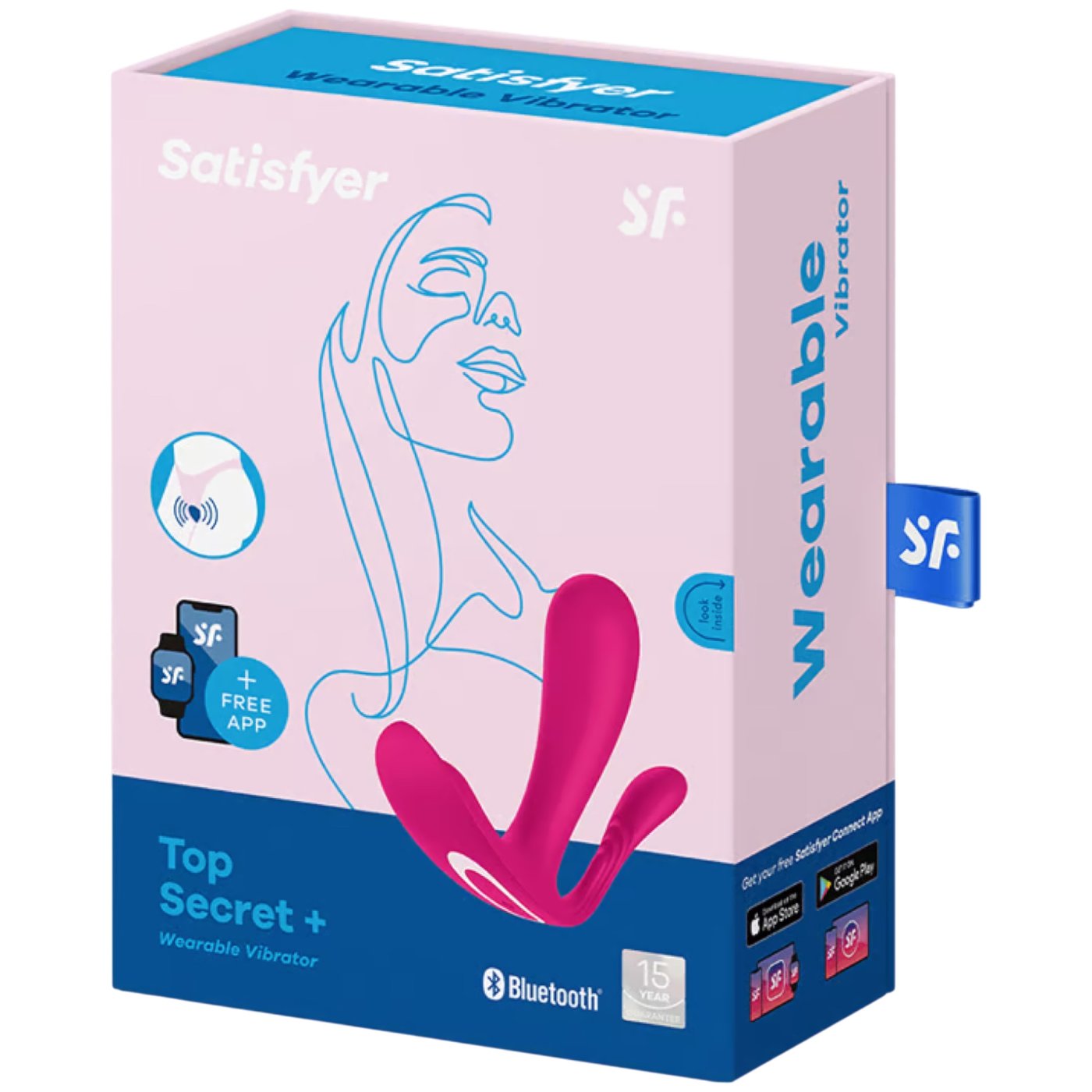 Satisfyer Top Secret+ Wearable App Control Vibrator Pink