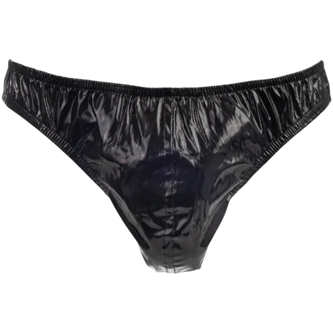 Rimba Men’s Patent-Look G-String Thong Black