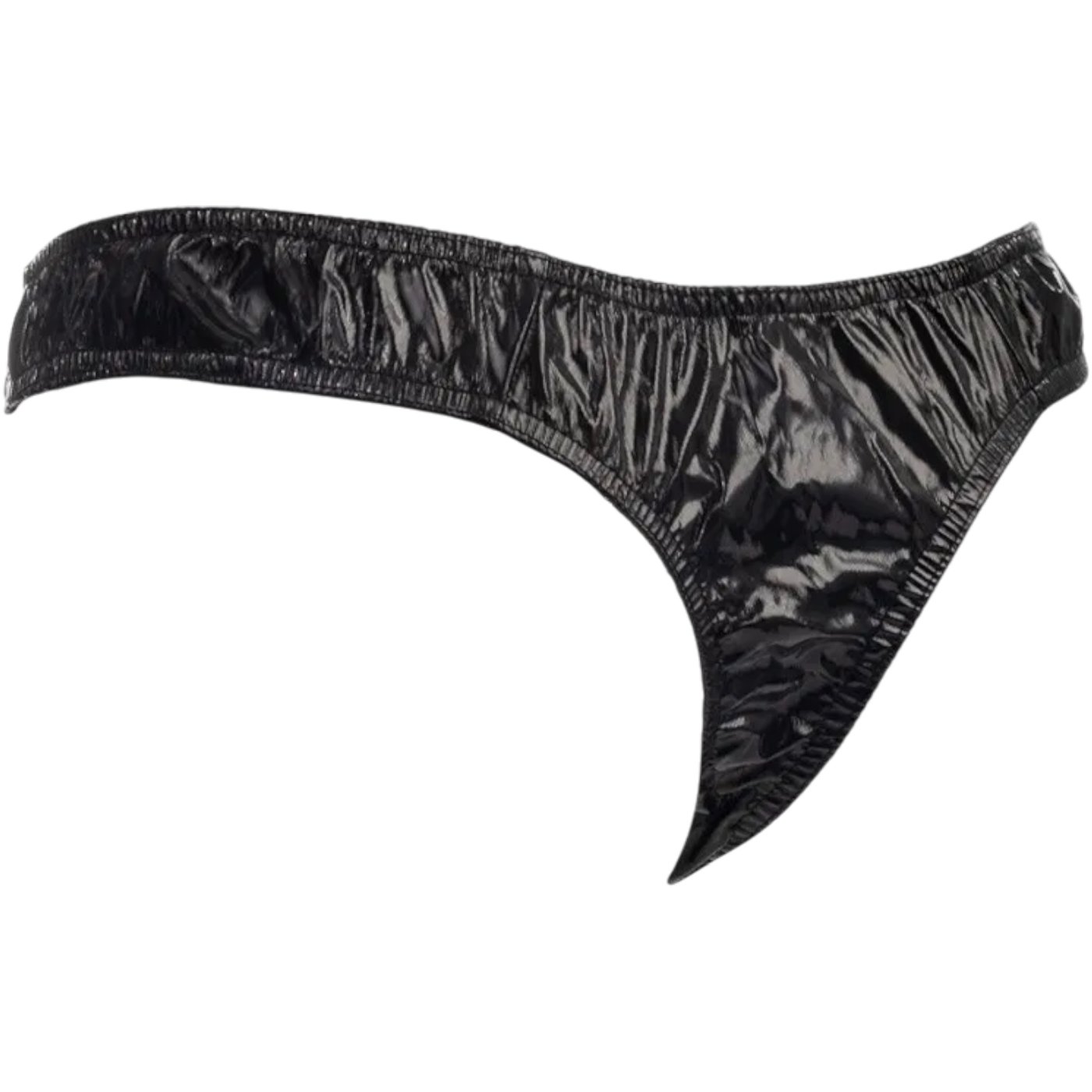 Rimba Men’s Patent-Look G-String Thong Black