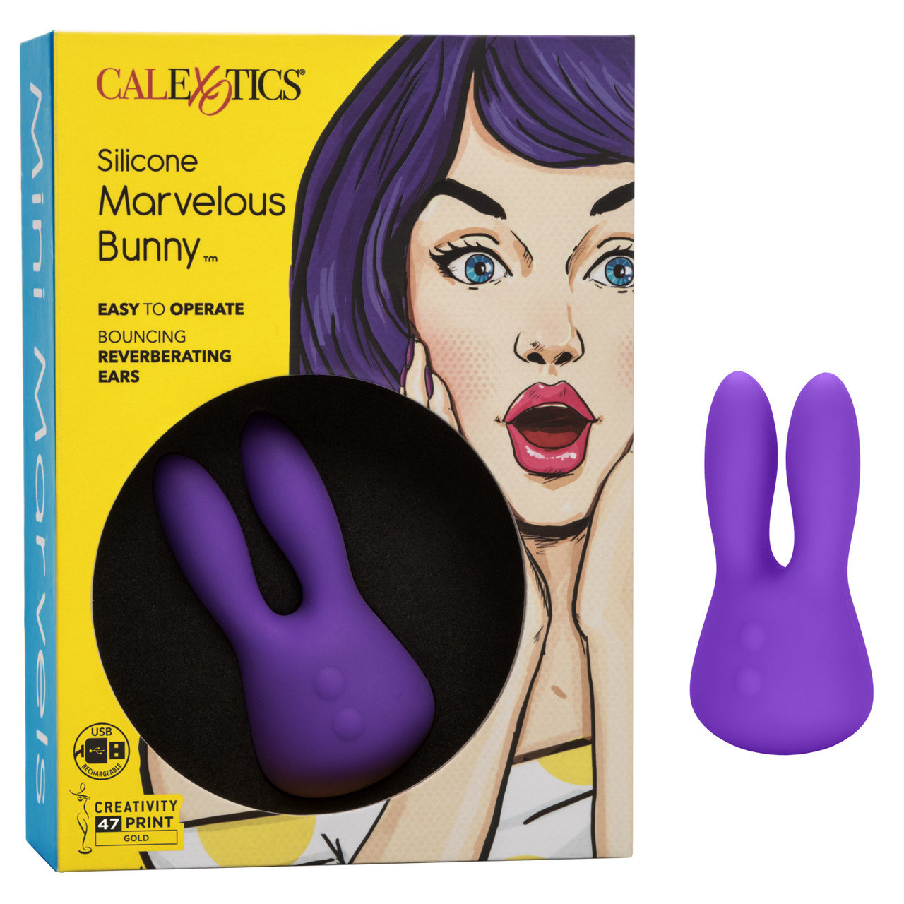 CalExotics Mini Marvels Silicone Marvelous Bunny Vibrator
