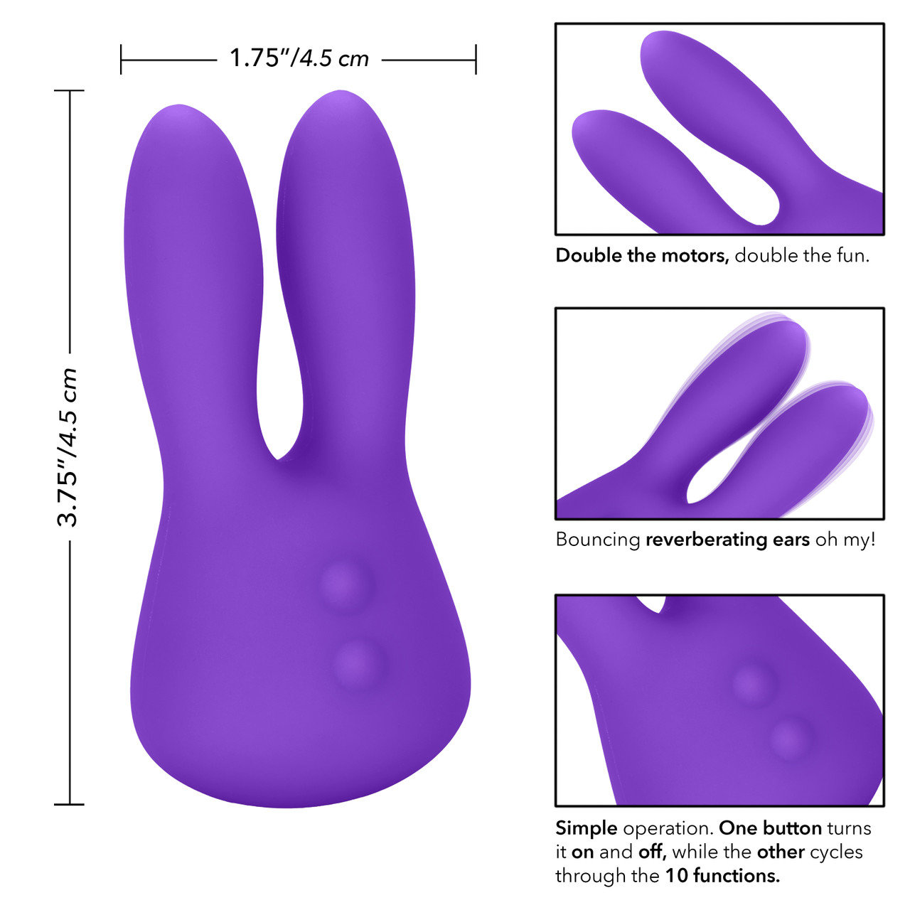 CalExotics Mini Marvels Silicone Marvelous Bunny Vibrator