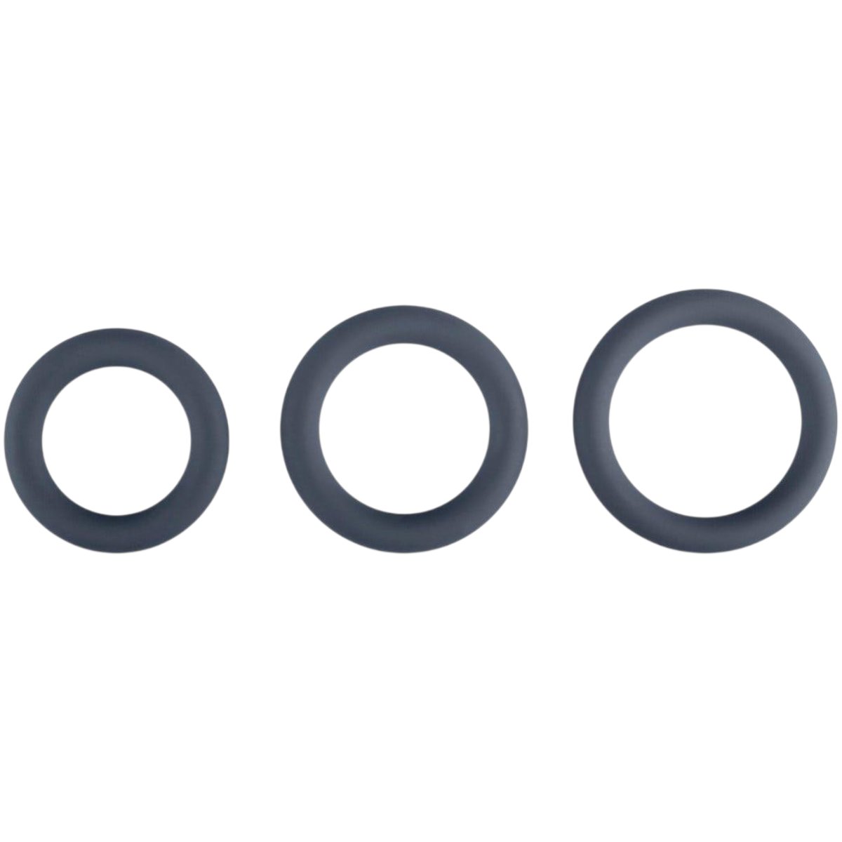 Boners 3-Piece Cock Ring Set Grey