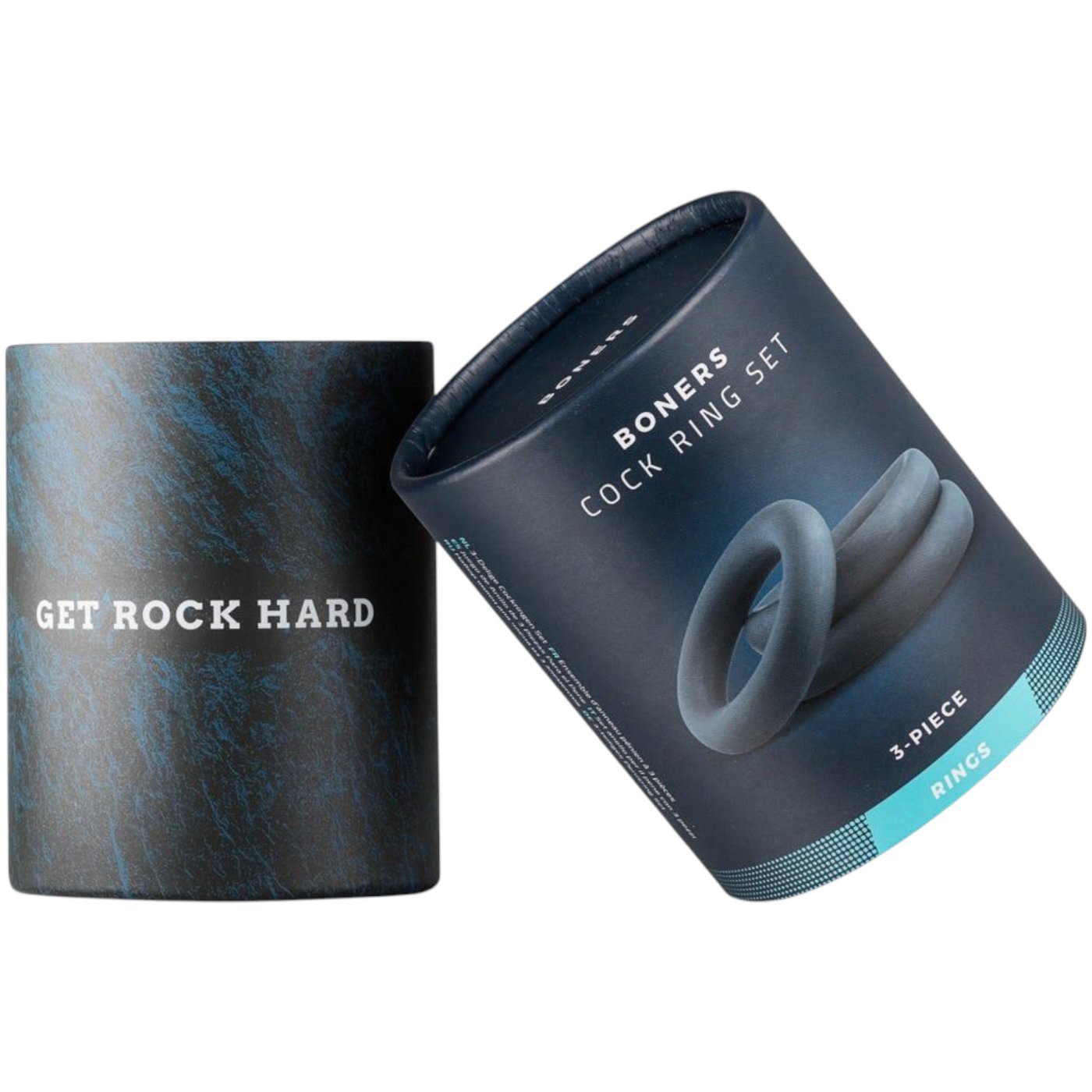 Boners 3-Piece Cock Ring Set Grey