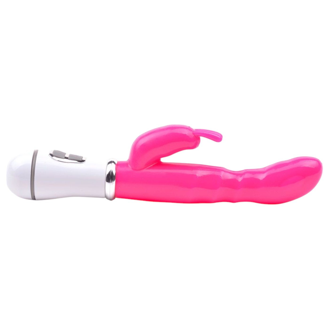 Slim G-Spot Twelve Speed Rabbit Vibrator Neon Pink