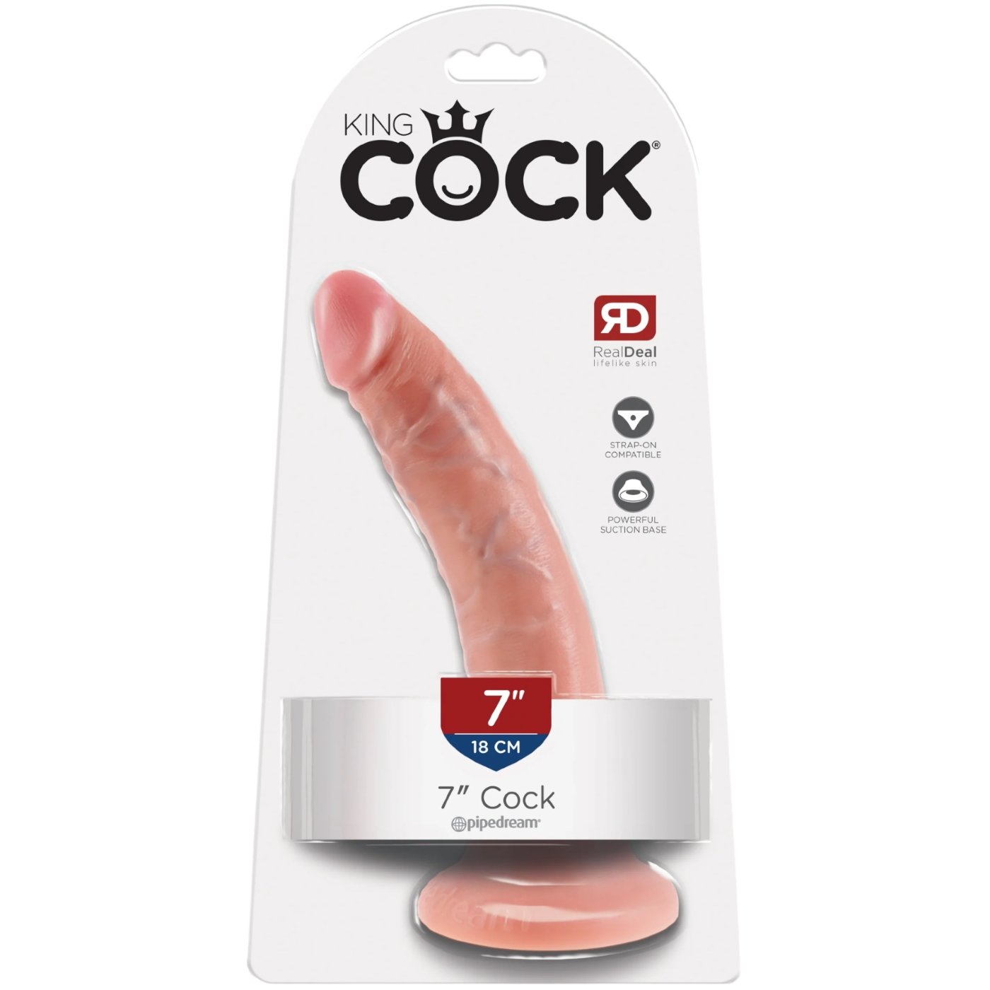 King Cock Ultra Realistic Suction Cup Dildo 7 Inch