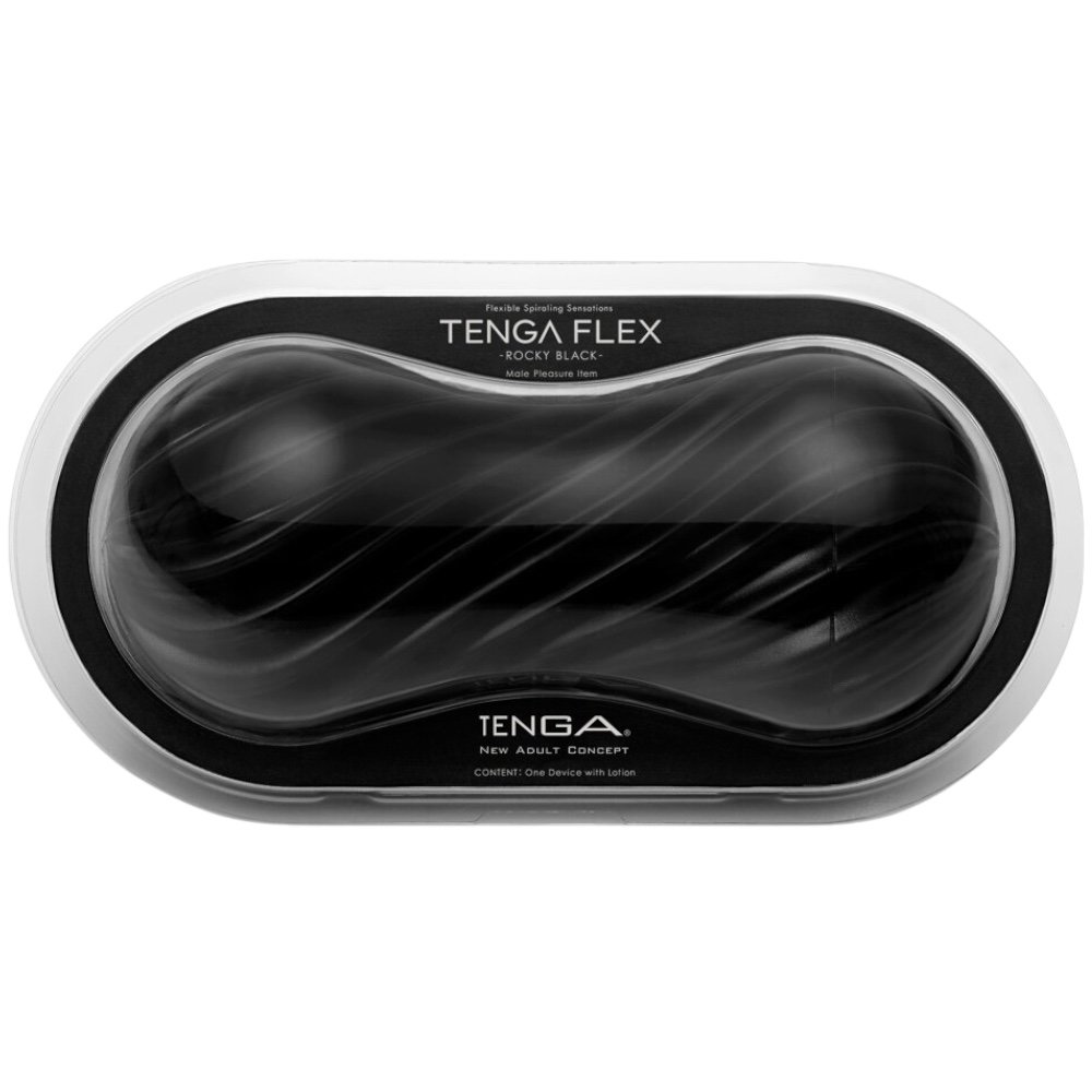 Tenga Flex Rocky Black Male Masturbator