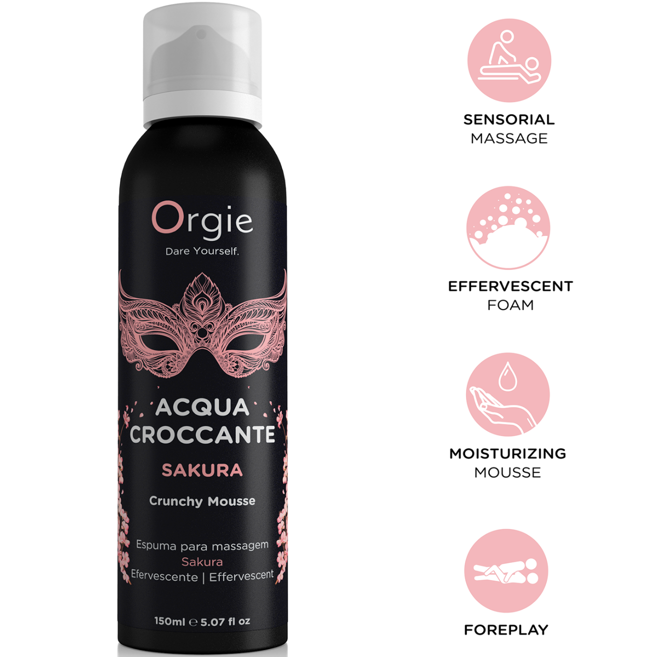 Orgie Acqua Croccante Sakura Crunchy Massage Mousse 150ml
