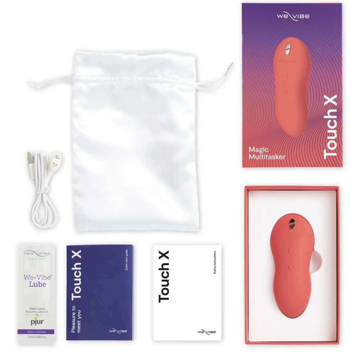 We-Vibe Touch X Rechargeable Multi Functional Massager Mini Vibrator