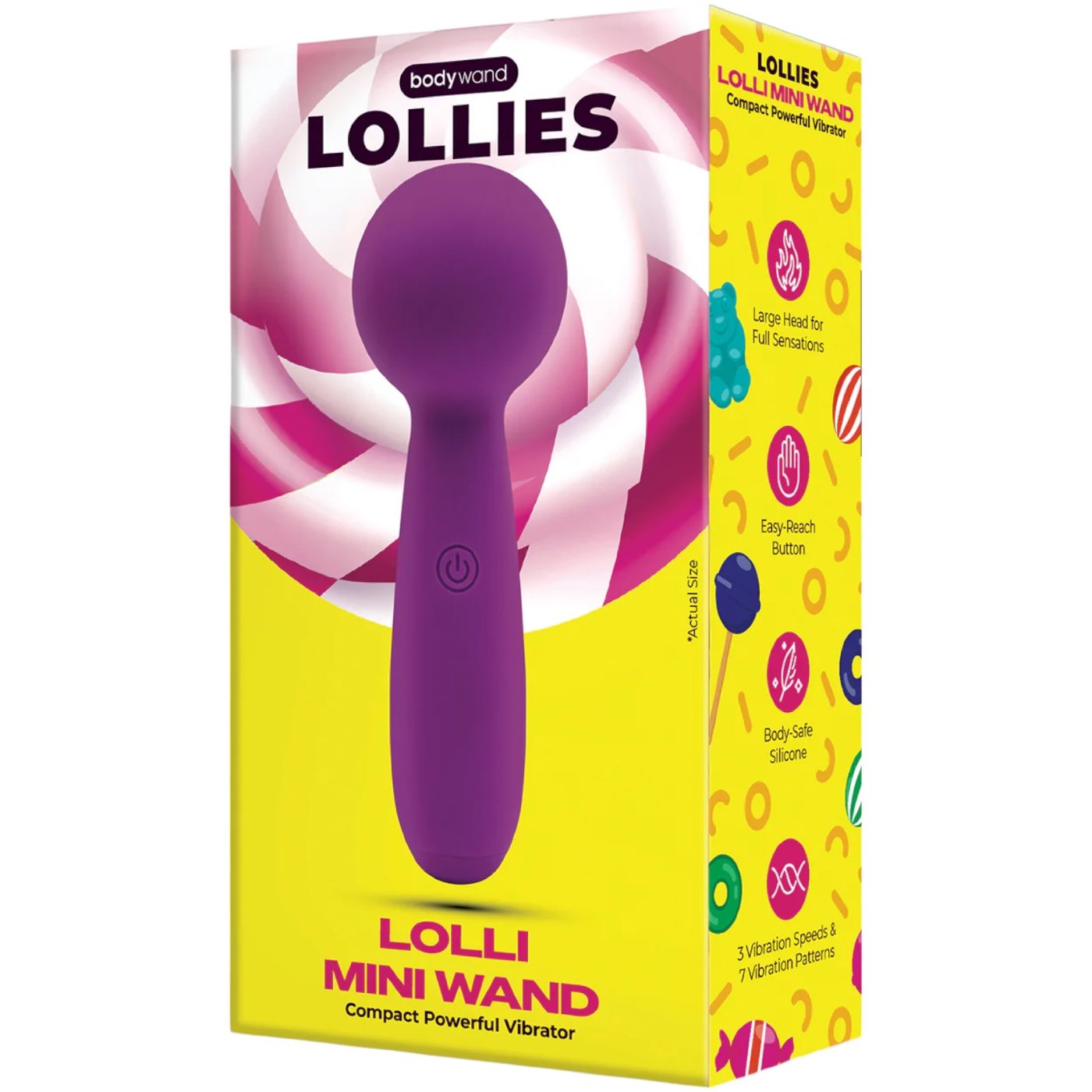 Bodywand Lollies Lolli Mini Massager Wand Purple