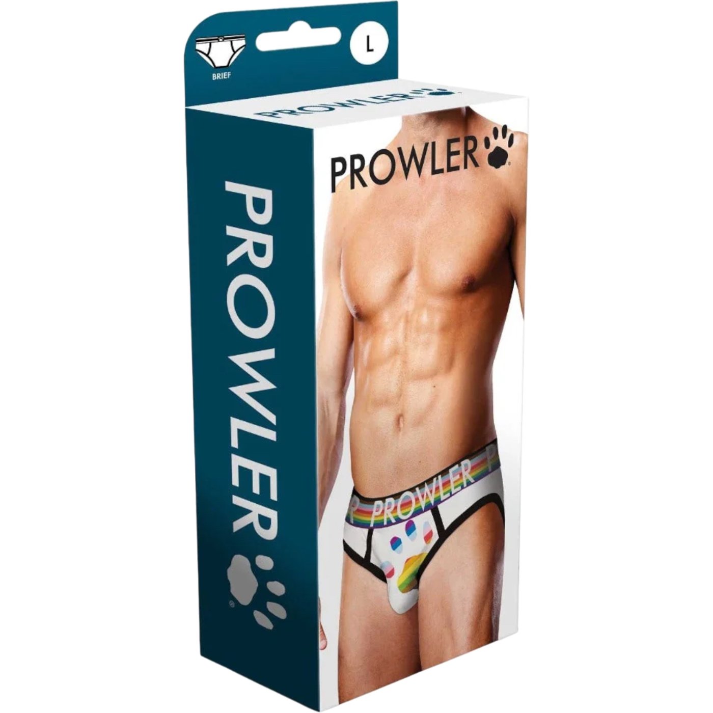 Prowler Oversized Paw Print Brief White