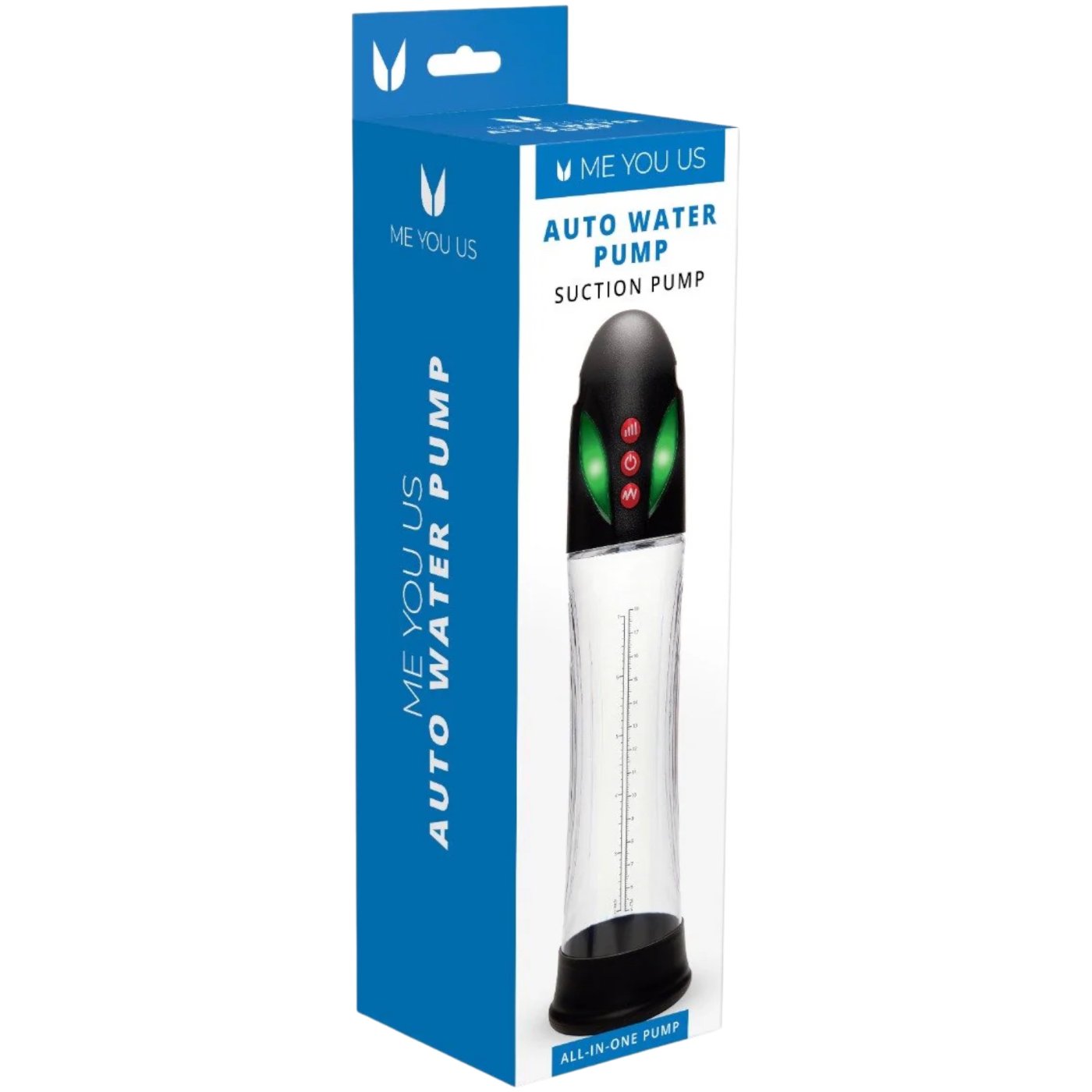 Me You Us Auto Water Rechargeable Penis Pump Clear