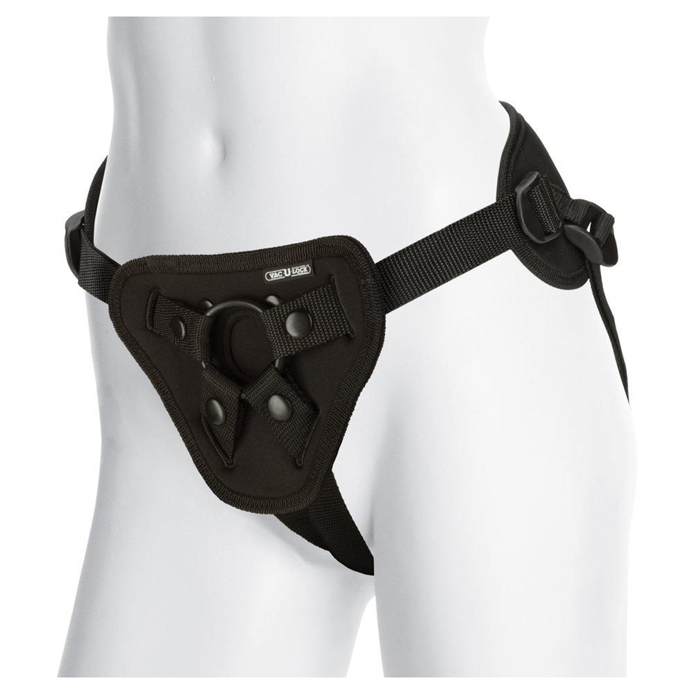 Vac-U-Lock Platinum Supreme Harness With Plug Black