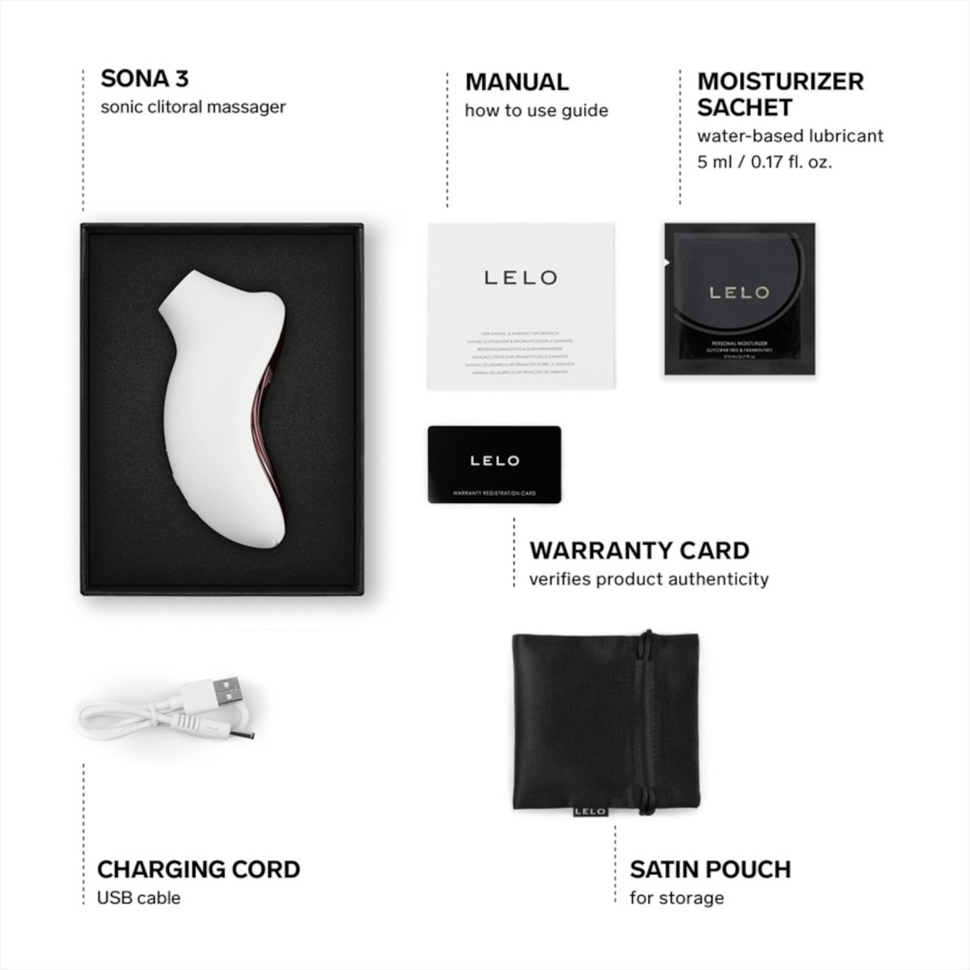 Lelo Sona 3 SenSonic App Controlled Clitoral Stimulator