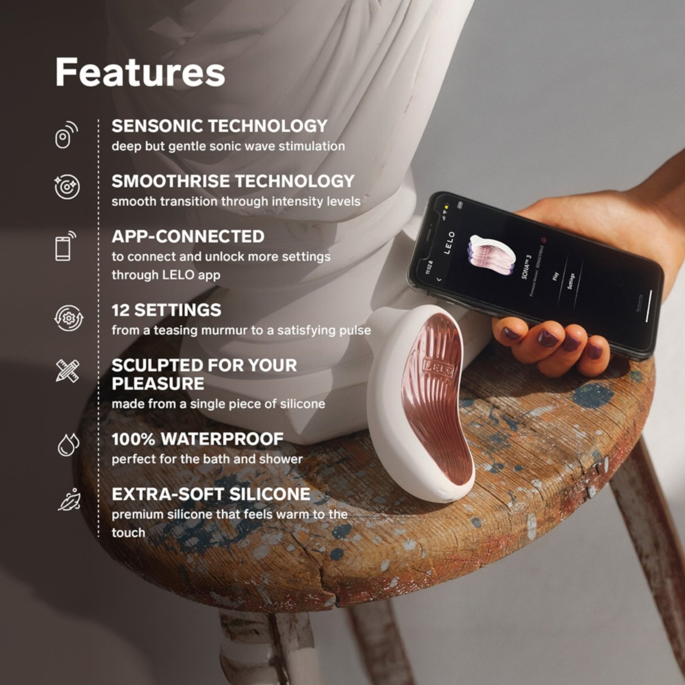 Lelo Sona 3 SenSonic App Controlled Clitoral Stimulator