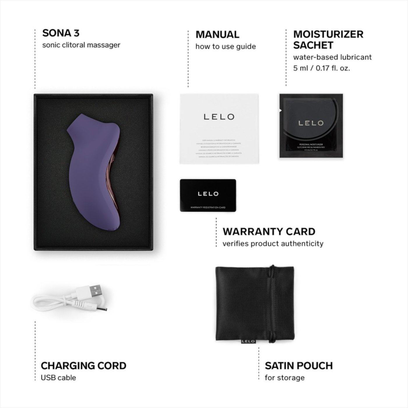Lelo Sona 3 SenSonic App Controlled Clitoral Stimulator