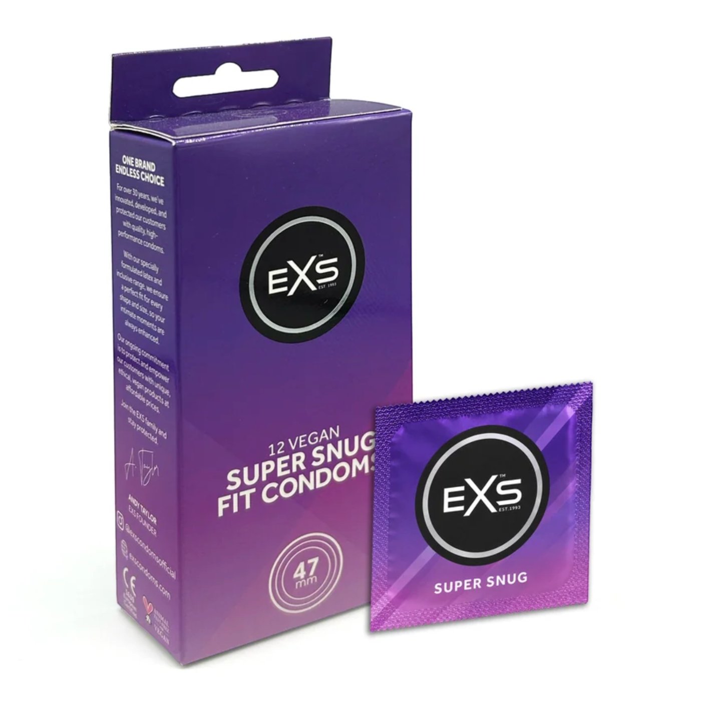 EXS Super Snug Fit Condoms 47mm (12 Pack)