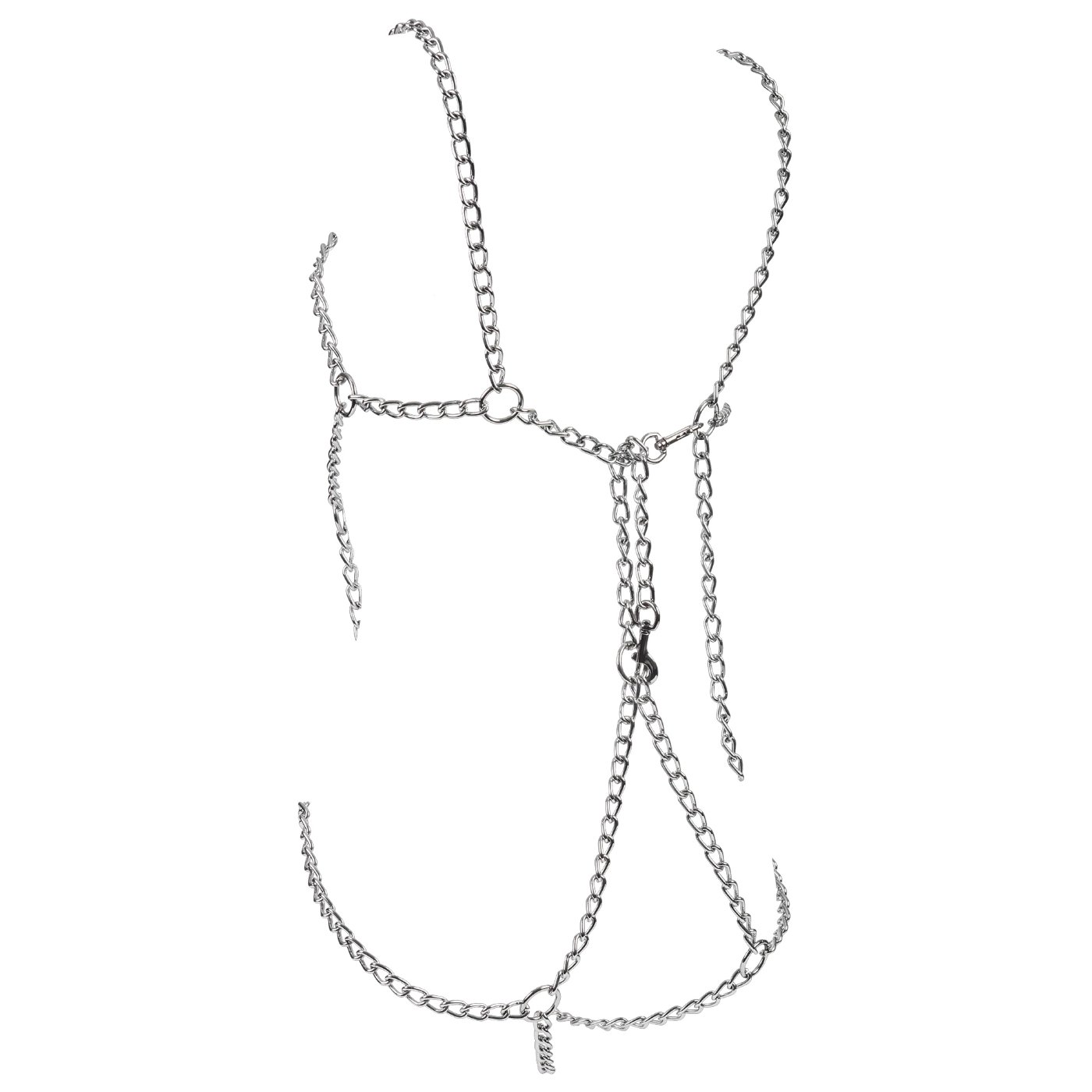 Rimba Metal Body Chain Harness Lingerie Bodysuit