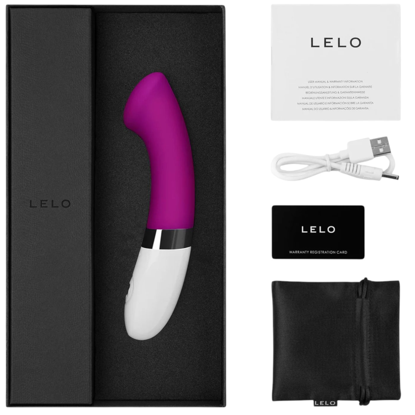 LELO Gigi 2 Rechargeable G-Spot Vibrator Deep Rose