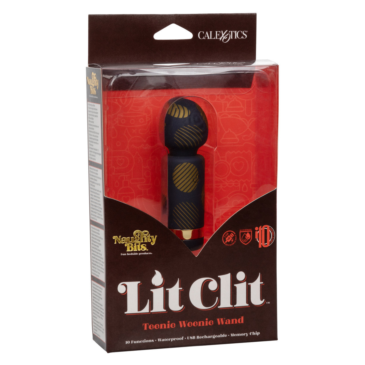 Naughty Bits Lit Clit Teenie Weenie Wand 3.75 Inch