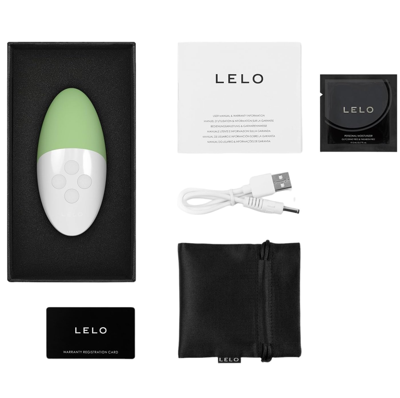 LELO Siri 3 Sound Activated Clitoral Vibrator Pistachio Cream