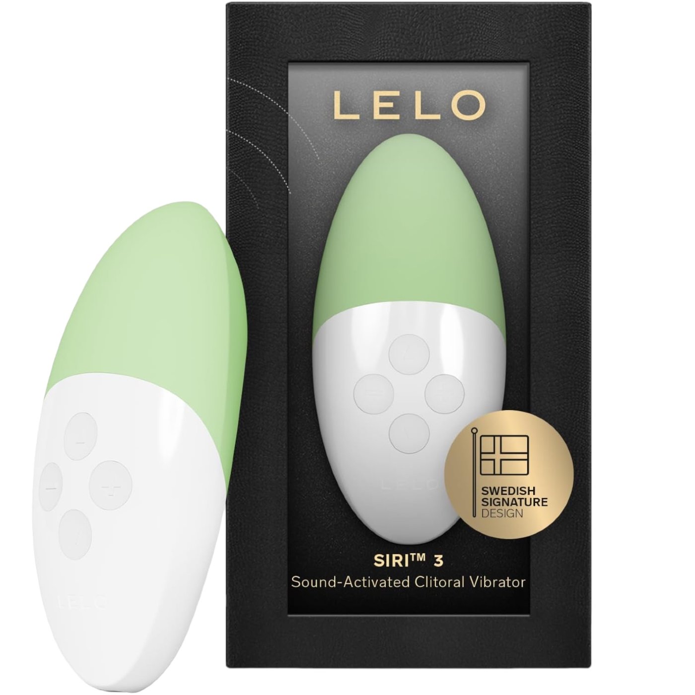 LELO Siri 3 Sound Activated Clitoral Vibrator Pistachio Cream
