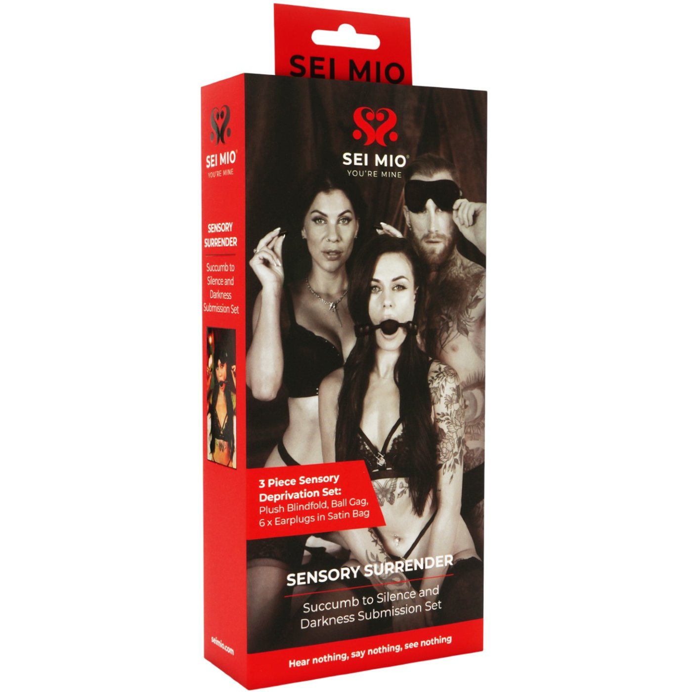 Sei Mio Sensory Surrender 3 Piece Bondage Kit