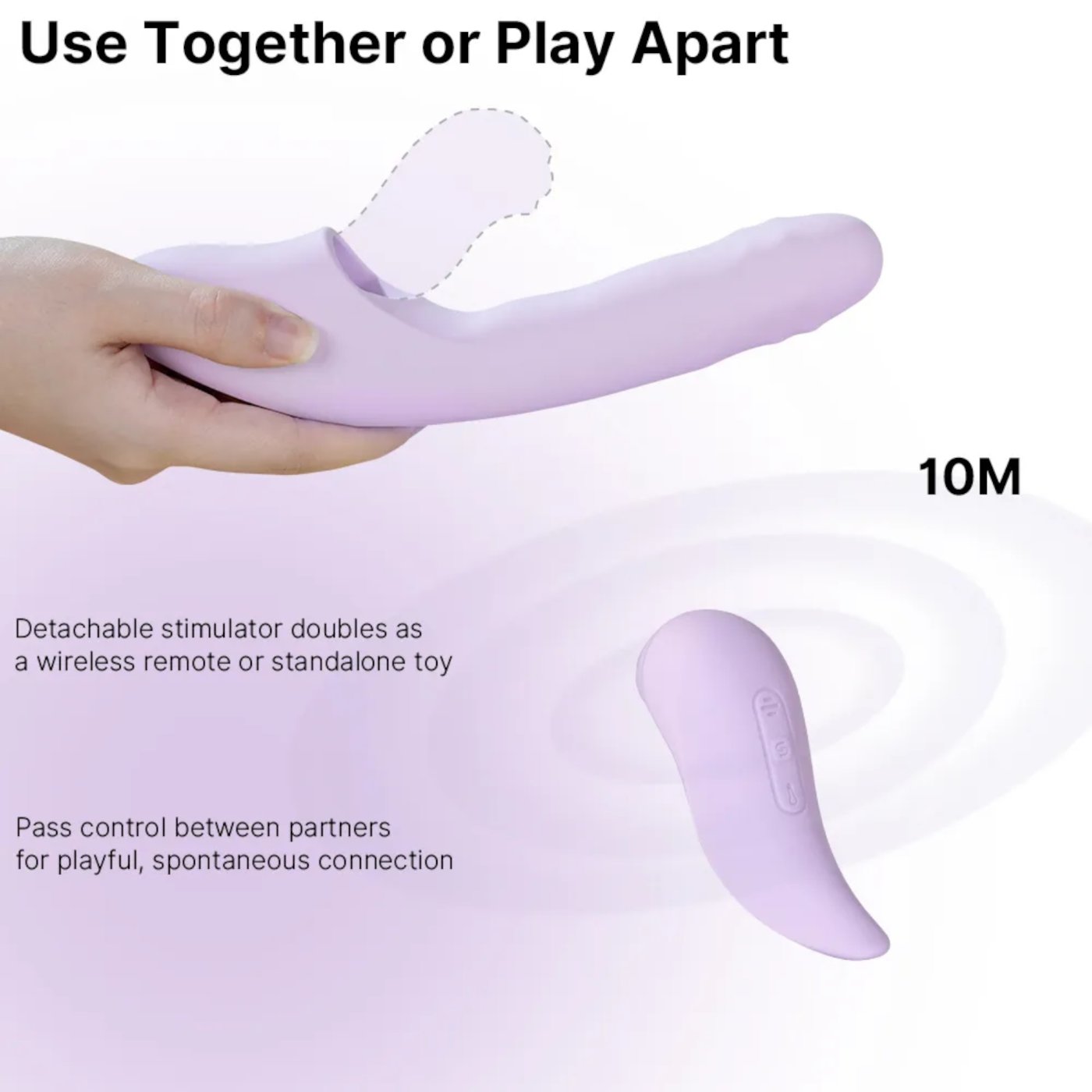Svakom DuoGlow App Controlled 5-in-1 Thrusting Beaded Vibrator & Pulsating Clitoral Stimulator