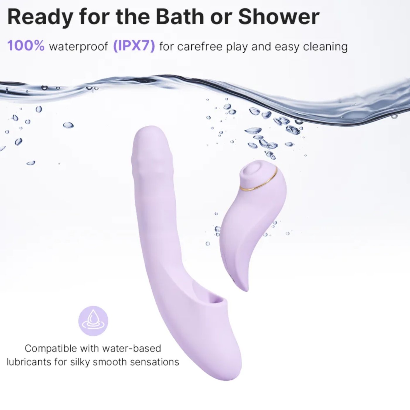Svakom DuoGlow App Controlled 5-in-1 Thrusting Beaded Vibrator & Pulsating Clitoral Stimulator