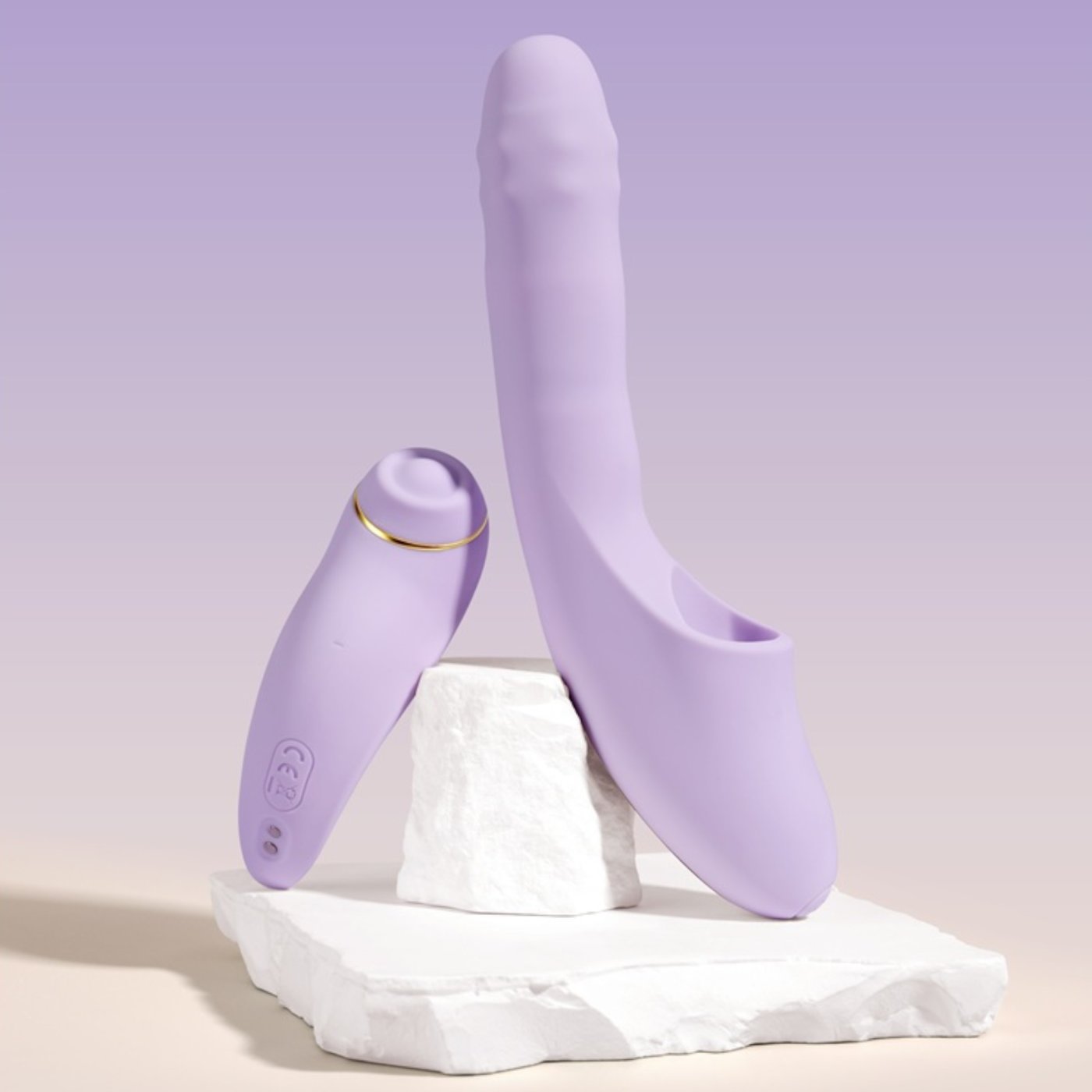 Svakom DuoGlow App Controlled 5-in-1 Thrusting Beaded Vibrator & Pulsating Clitoral Stimulator