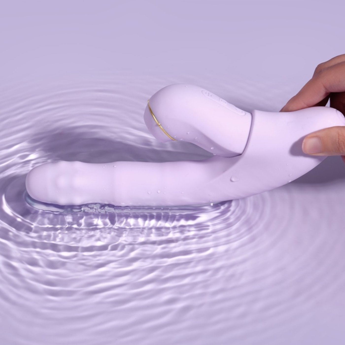 Svakom DuoGlow App Controlled 5-in-1 Thrusting Beaded Vibrator & Pulsating Clitoral Stimulator