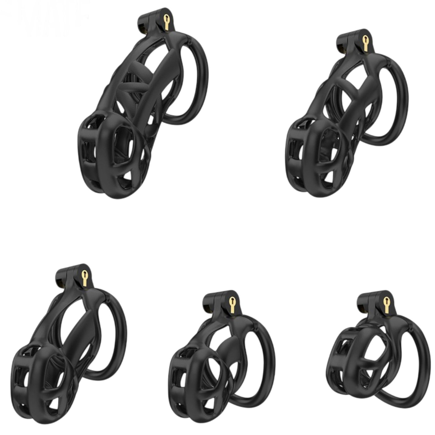 Cellmate Guardian Male Chastity Cage Black Size 3