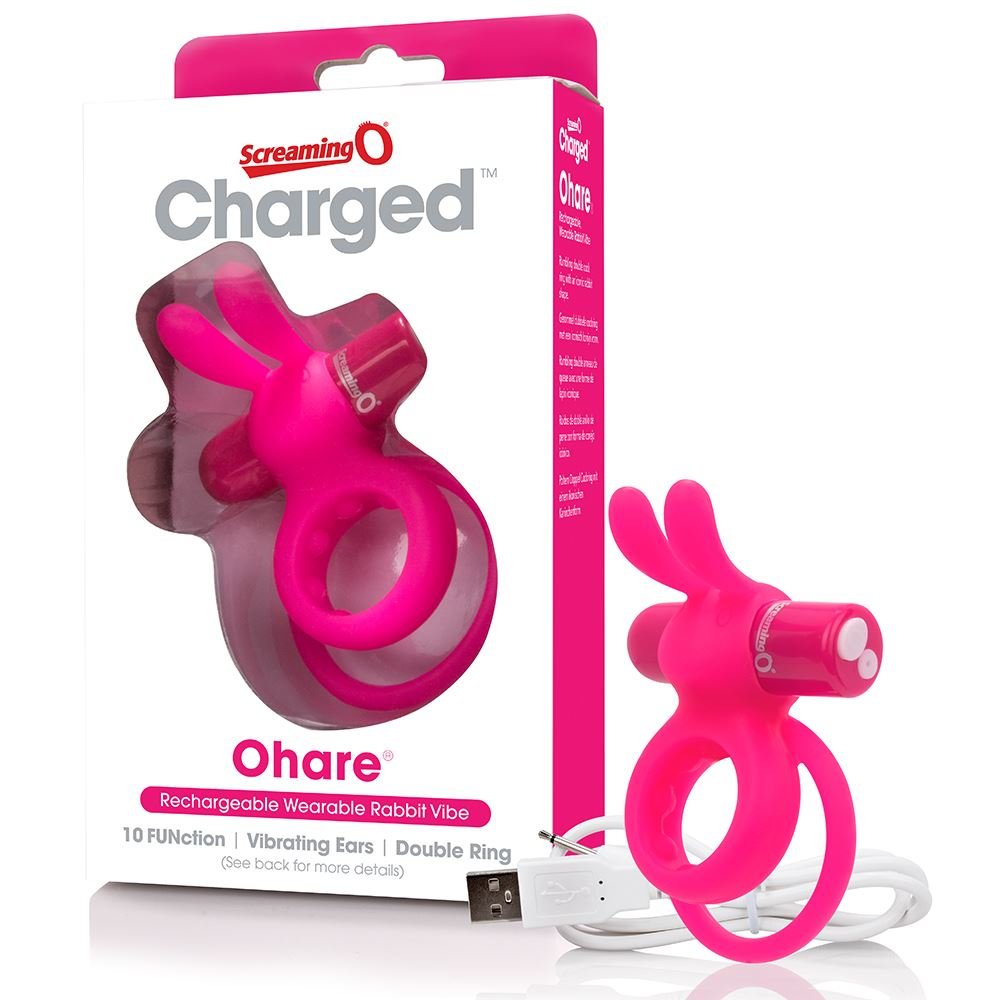 Screaming O Ohare Rechargeable Vibrating Cock Ring Pink