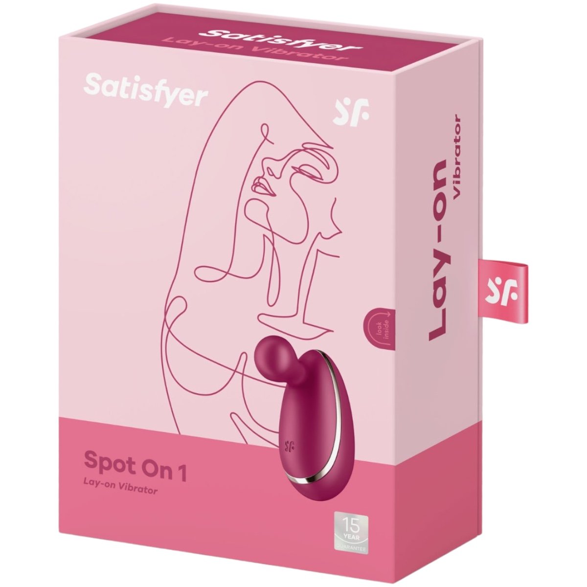 Satisfyer Spot On 1 Rechargeable Lay-On Clitoral Vibrator Bordeaux