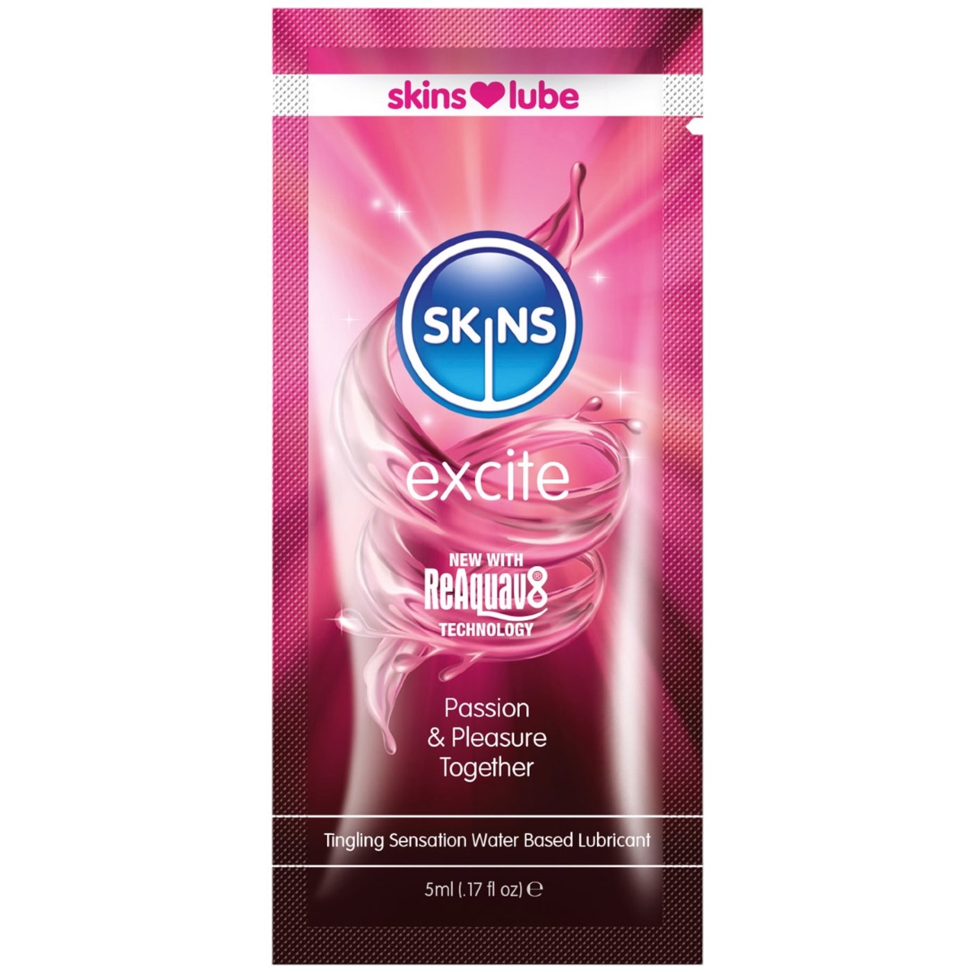 Skins Excite Tingling Water Based Lubricant 5ml
