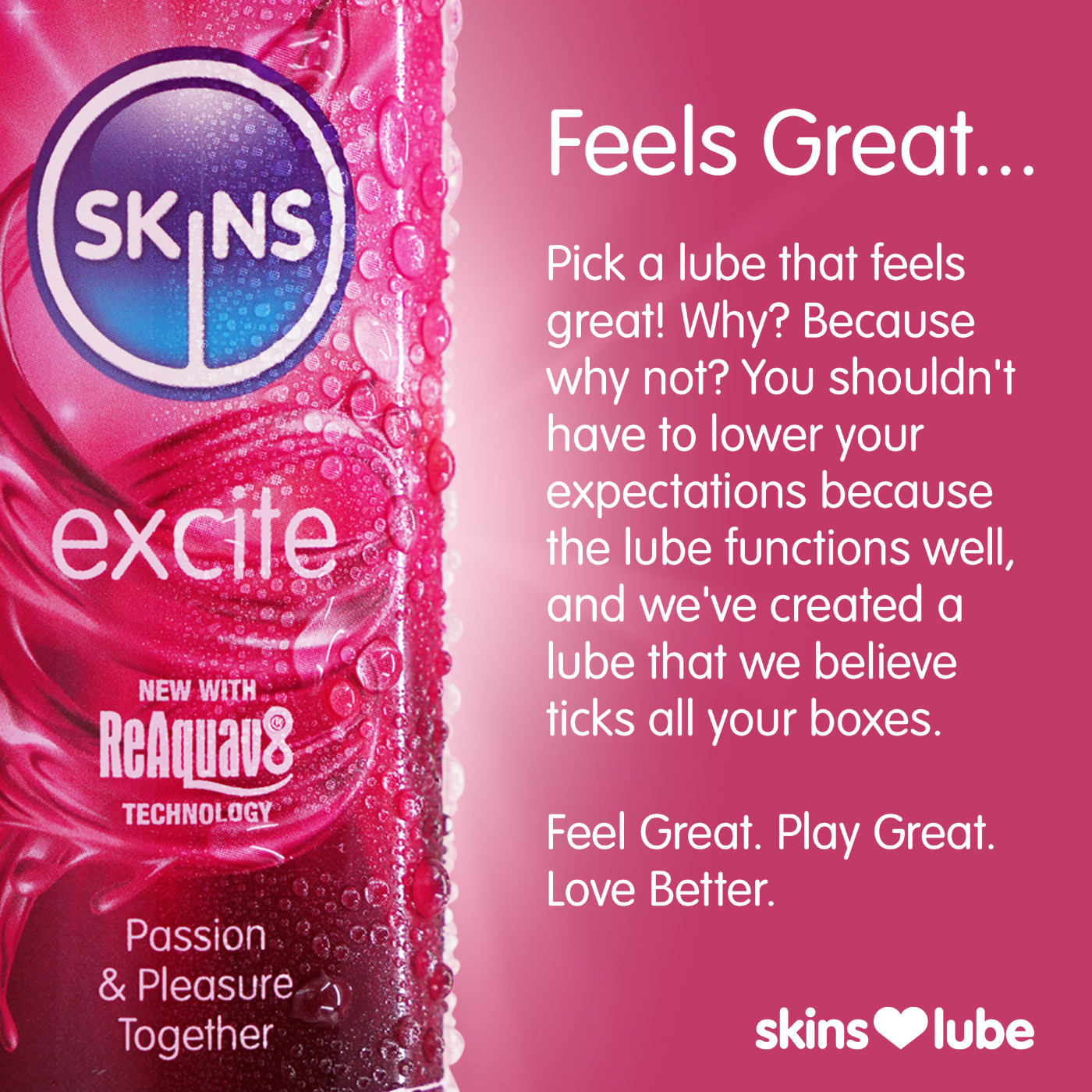 Skins Excite Tingling Water Based Lubricant 5ml