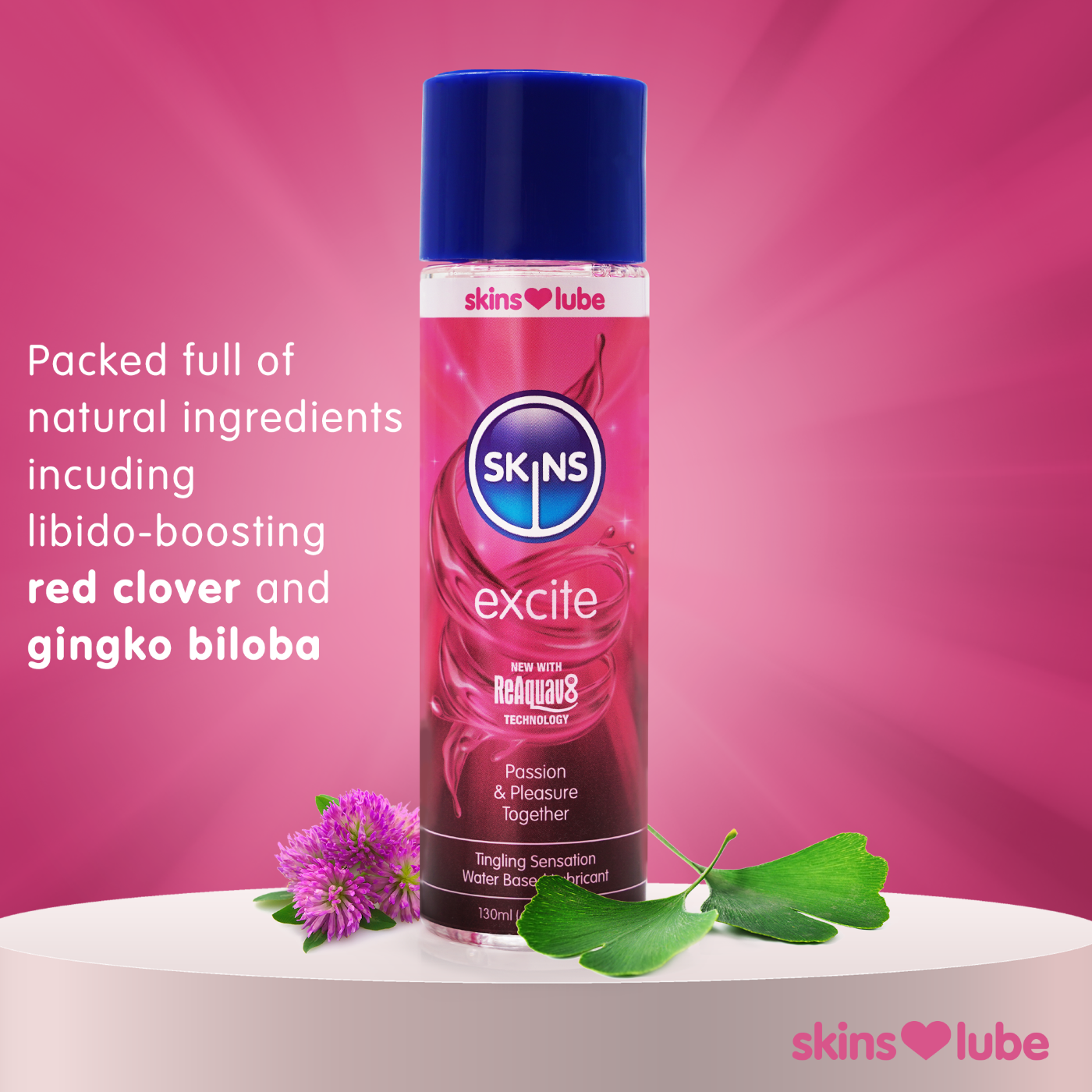 Skins Excite Tingling Water Based Lubricant 5ml