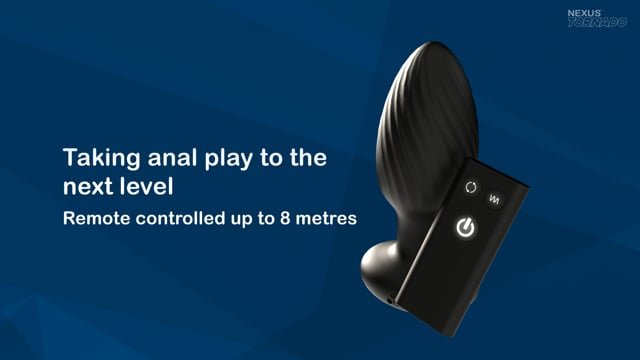Nexus Tornado Medium Remote Control Rotating and Vibrating Butt Plug 3.4 Inch
