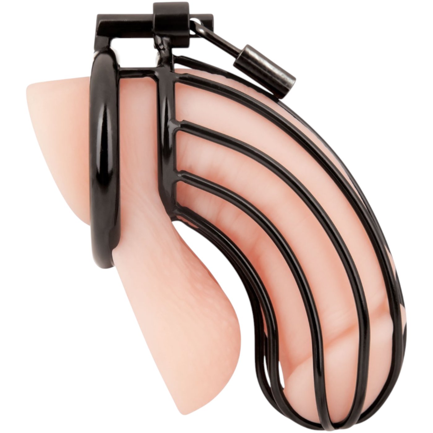 Blue Line Prisoner Cock Cage Black