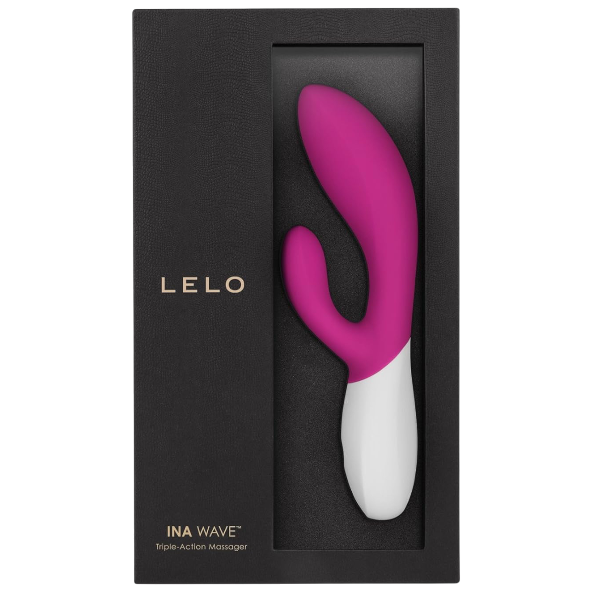 LELO Ina Wave Rechargeable Rabbit Vibrator Cerise