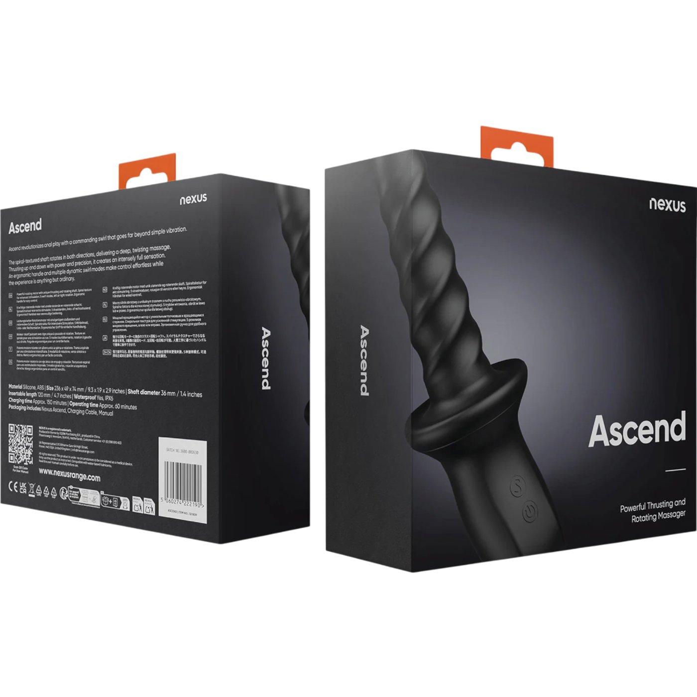 Nexus Ascend Thrusting Rotating Rechargeable Prostate Massager 