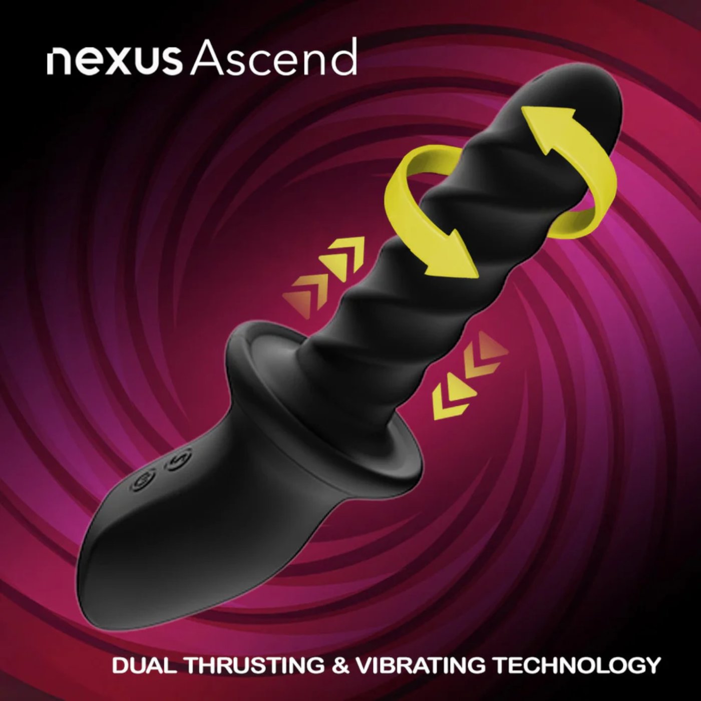 Nexus Ascend Thrusting Rotating Rechargeable Prostate Massager 