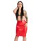 Me You Us Red Latex Pencil Skirt