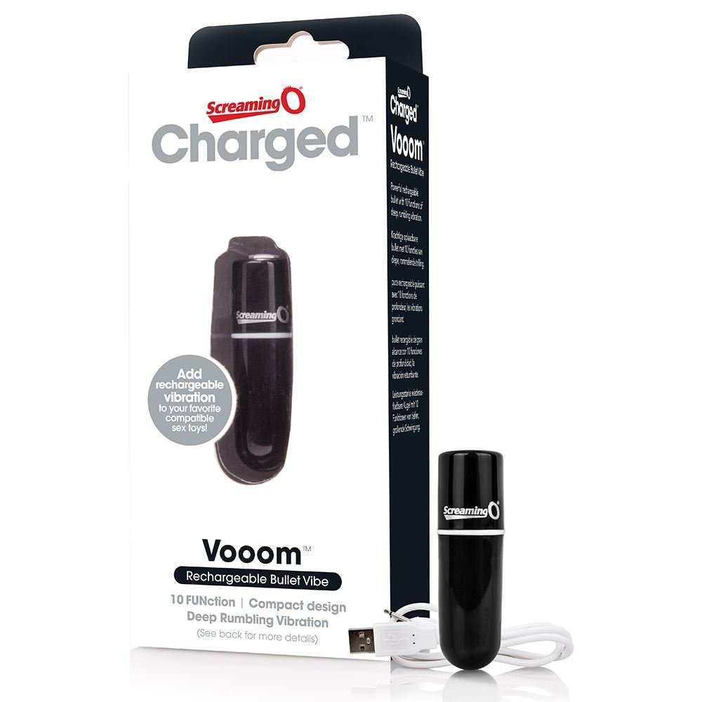 Screaming O Vooom Rechargeable Bullet Vibrator Black