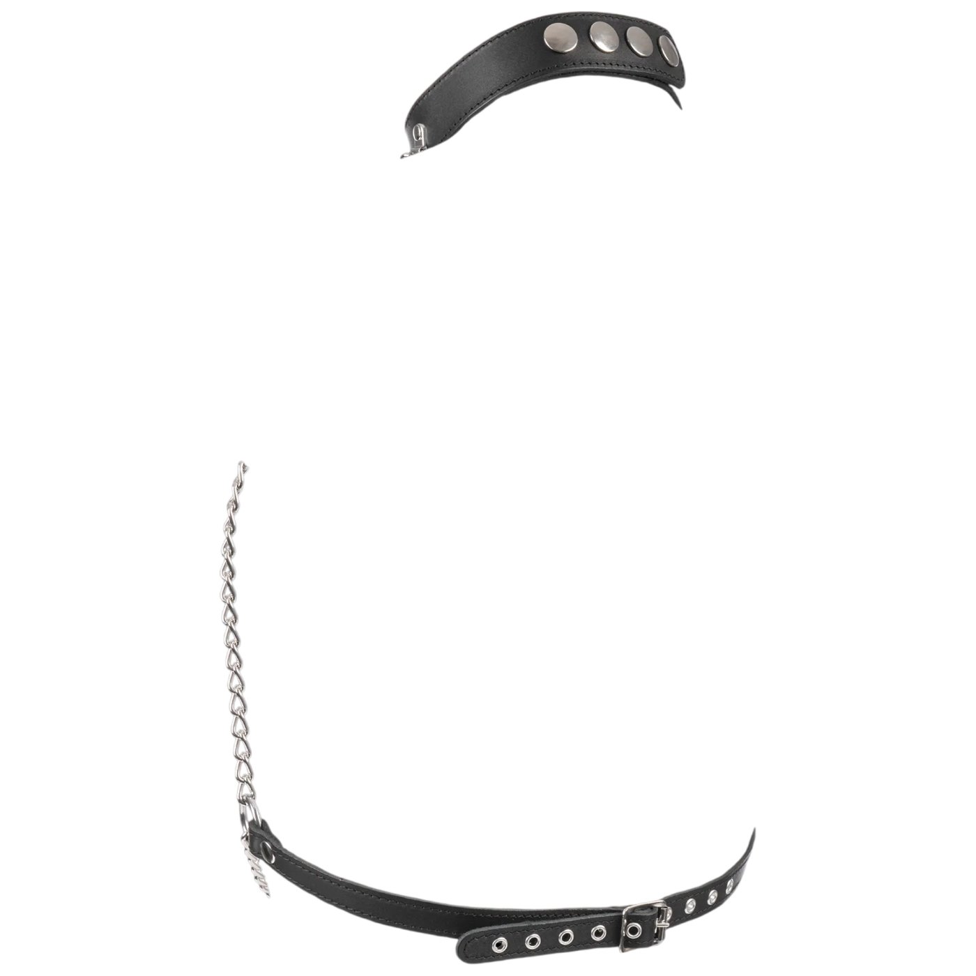 Rimba Leather Chain Bra Adjustable Collar Harness