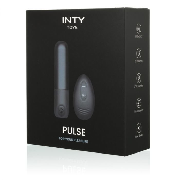 LOLA INTY Toys Pulse Vibrating Bullet With Remote Control Black