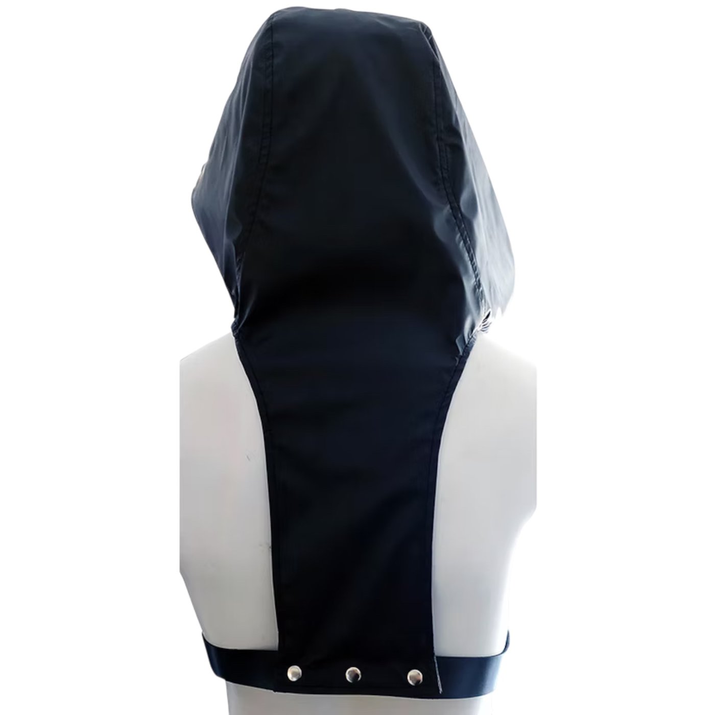 Rouge Leather Harness with Faux Leather Hoodie